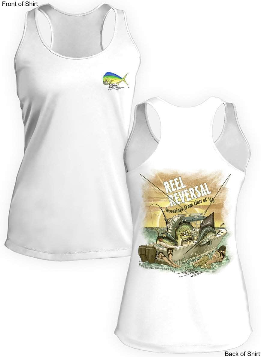 Reel Reversal- Ladies Racerback Tank-100% Polyester
